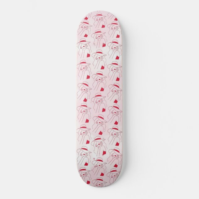 Frau Skateboard (Vorderseite)