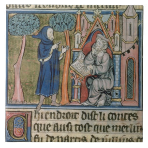 Frau Spant 95 f.268 MERLIN schreibt die Geschichte Fliese