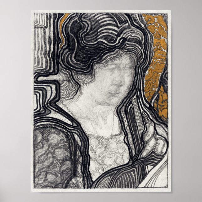 Frau spielt Cello Poster (Vorne)
