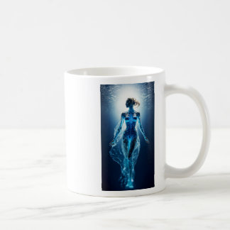 Frau steigt auf Ii-Aufkleber Kaffeetasse