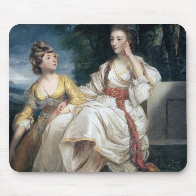 Frau Thrale und ihre Tochter Hester 1777-78 Mousepad (Vorne)