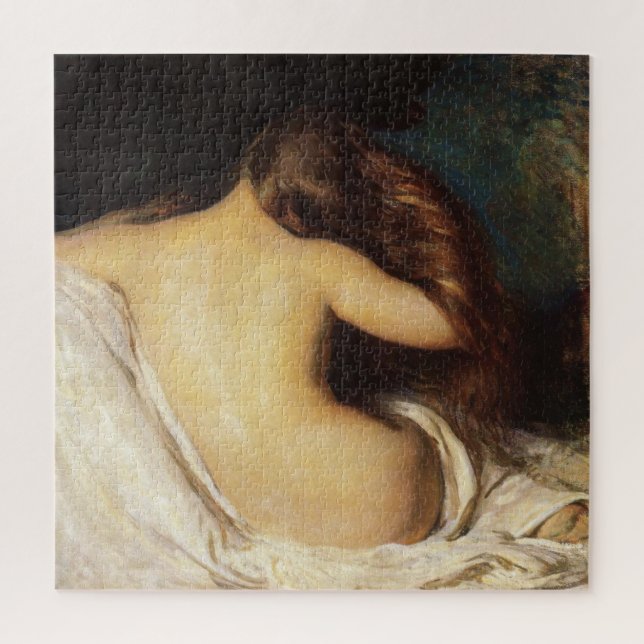 Frau trocknet ihr Haar (von Joseph DeCamp) (Vertikal)
