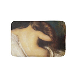 Frau trocknet ihr Haar (von Joseph DeCamp) Badematte