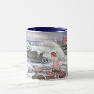 Frau und die Welle (von Frantisek Kupka) Tasse