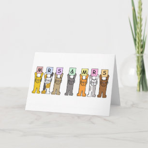 Frau und Frau Hochzeit Glückwünsche Karte