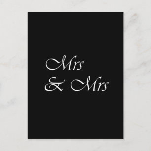 Frau und Frau Postkarte