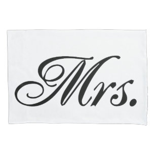 Frau. Und Herr Pillowcase Kissenbezug