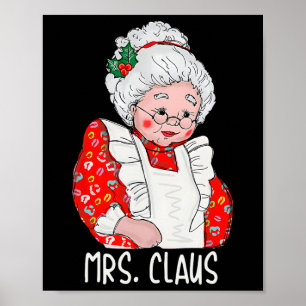 Frau und Herr Santa Claus Paare passende Weihnacht Poster