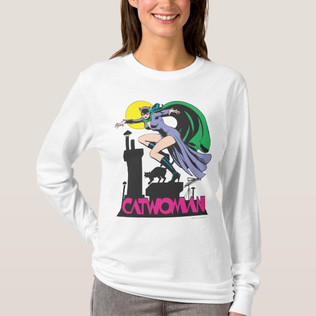 Frau und Logo rosa T-Shirt (Vorderseite)