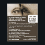 Frau und Pferd, Reitlehrerin, Akademie Flyer<br><div class="desc">Die Flyer der Akademie-Werbung beim Business Card Store.</div>