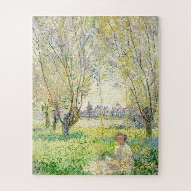 Frau unter den Willows von Claude Monet (Vertikal)