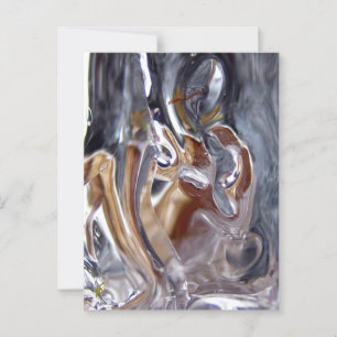 Frau unter Wasserfall Badegöttin Postkarte