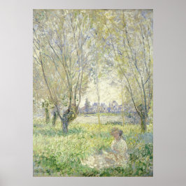 Frau unter Willows, Monet 1880 Poster