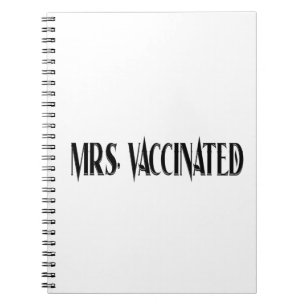 Frau Vaccected Notizblock