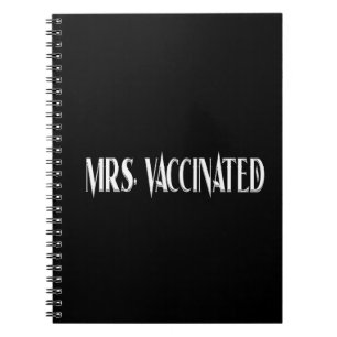 Frau Vaccected Notizblock