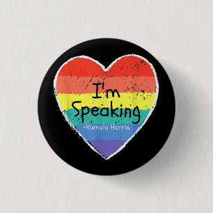 Frau Vizepräsidentin, ich spreche Kamala Harris gi Button