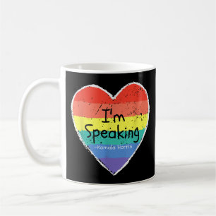 Frau Vizepräsidentin, ich spreche Kamala Harris gi Kaffeetasse