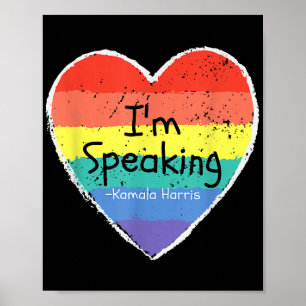 Frau Vizepräsidentin ich spreche Kamala Harris gi Poster