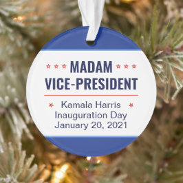 Frau Vizepräsidentin Kamala Harris Einweihung Ornament