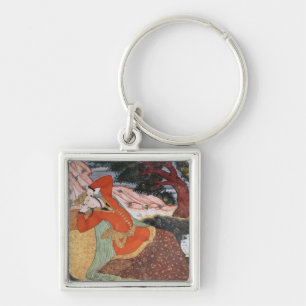 Frau vom Gericht von Shah Abbas I, 1585-1627 Schlüsselanhänger