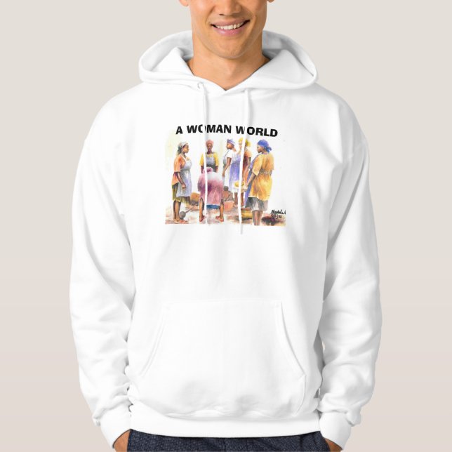 Frau von Afrikaner 2, EINE FRAUEN-WELT Hoodie (Vorderseite)