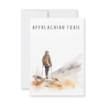 Frau Wandern auf der schwarzen Karte für den Appal