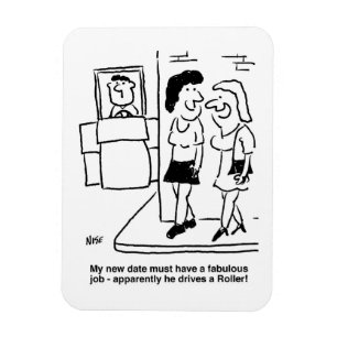 Frau Wartete, ein Datum zu treffen, das "eine Roll Magnet