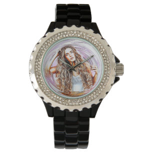 Frau Watch Enamel Band Mujer Reloj Esmalte Crysta Armbanduhr