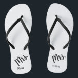 Frau Wedding Honeymoon Flip Flops<br><div class="desc">Ideal für Flitterwochen</div>