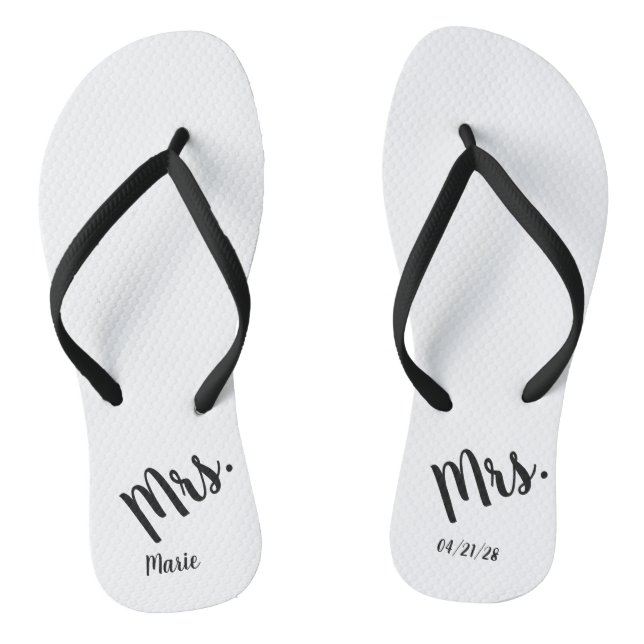 Frau Wedding Honeymoon Flip Flops (Fußbett)
