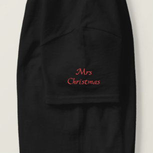 Frau Weihnachtsfrauen besticktes Hemd T-Shirt