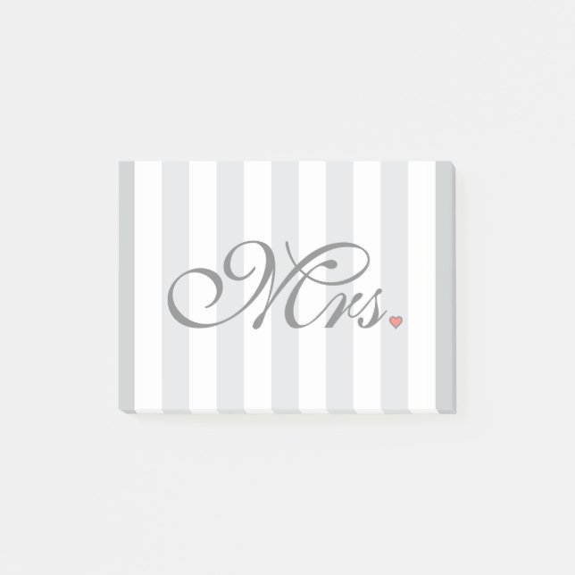 Frau Wife Bride Click, zum der Farbstreifen Post-it Klebezettel (Vorderseite)