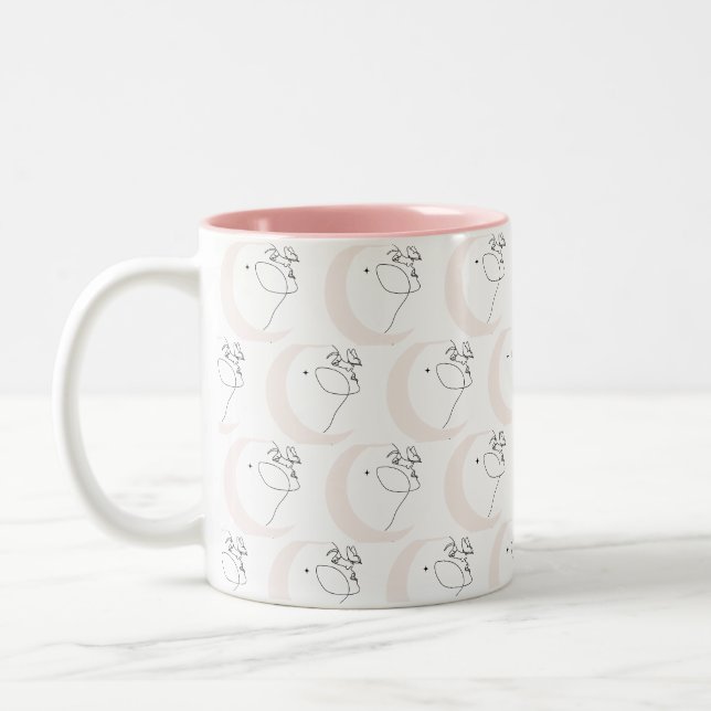 Frau Zweifarbige Tasse (Links)