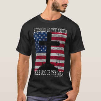Frauen39S Gesegnet ist die Nation, deren Gott der T-Shirt