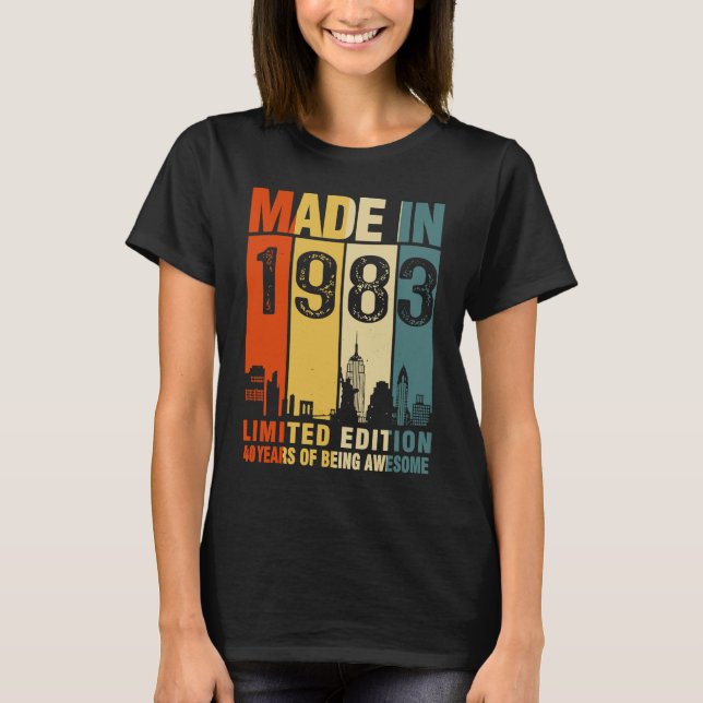 Frauen, 1983 40 Jahre alt T-Shirt (Vorderseite)