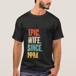 Frauen 28. Hochzeitstag für ihre epische Ehefrau T-Shirt