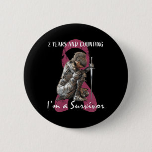 Frauen 2 Jahre Krebs frei rosa Brustkrebs Button