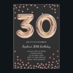 Frauen 30. Geburtstag 30 Rose Gold Einladung<br><div class="desc">Frauen 30. Geburtstag 30 Rose Gold</div>