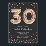 Frauen 30. Geburtstag 30 Rose Gold Einladung<br><div class="desc">Frauen 30. Geburtstag 30 Rose Gold</div>