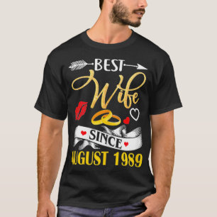Frauen 31. Hochzeit Jubiläum ist die beste Ehefrau T-Shirt