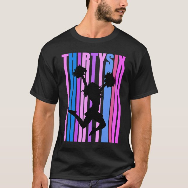 Frauen 36. Cheerleader Birthday Cheerleader Chee T-Shirt (Vorderseite)