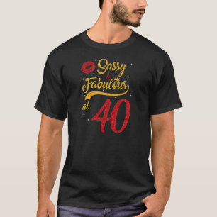 Frauen 40 Jahre alt 40 & Fabulous seit 1982 40. T-Shirt