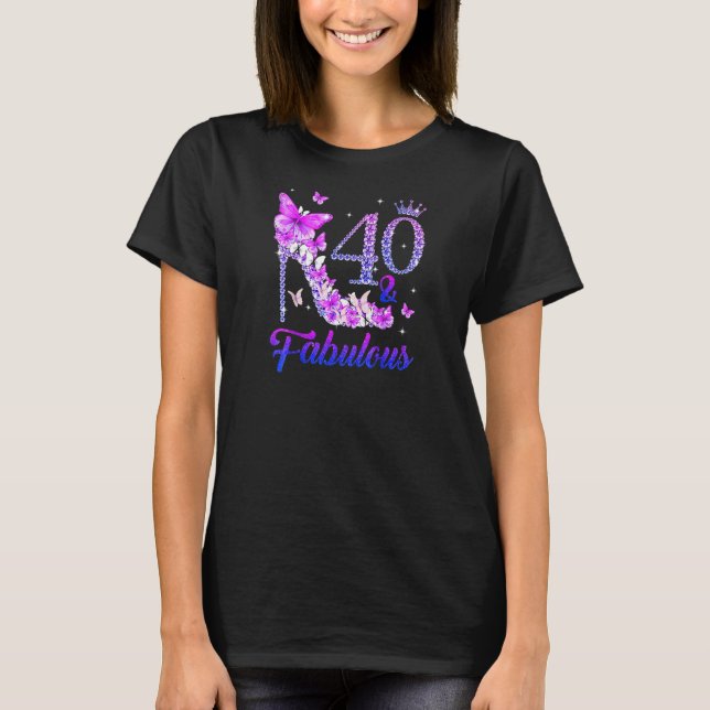 Frauen 40 Jahre alt 40 & Fabulous seit 1982 40. T-Shirt (Vorderseite)