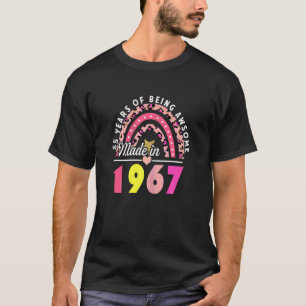 Frauen 55 Jahre Phantastischer Regenbogen aus Leop T-Shirt