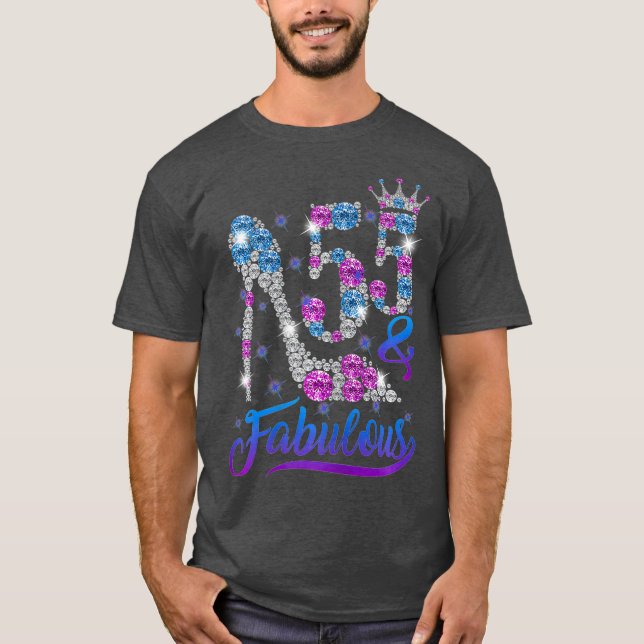 Frauen 55 und fabelhafte Schritte in meine 55. T-Shirt (Vorderseite)