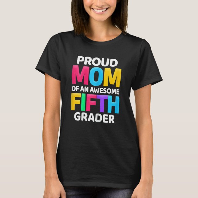 Frauen 5. Klasse Mama eines Phantastischen Fünften T-Shirt (Vorderseite)