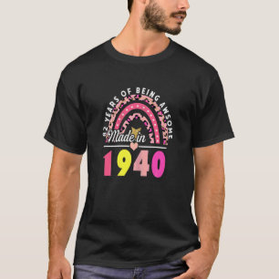 Frauen 82 Jahre Phantastischer Regenbogen aus Leop T-Shirt
