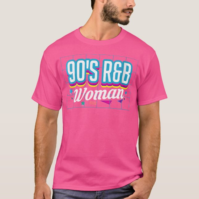 Frauen 90er Jahre Rb Music Lover Frau T-Shirt (Vorderseite)