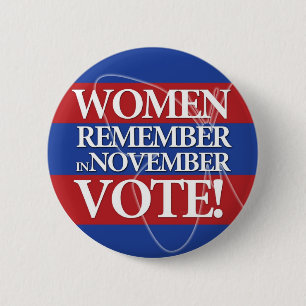 Frauen-Abstimmung - erinnern Sie sich im November Button