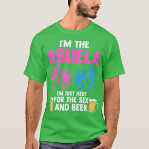 Frauen Abuela hier für das Leben und Bier Gender R T-Shirt